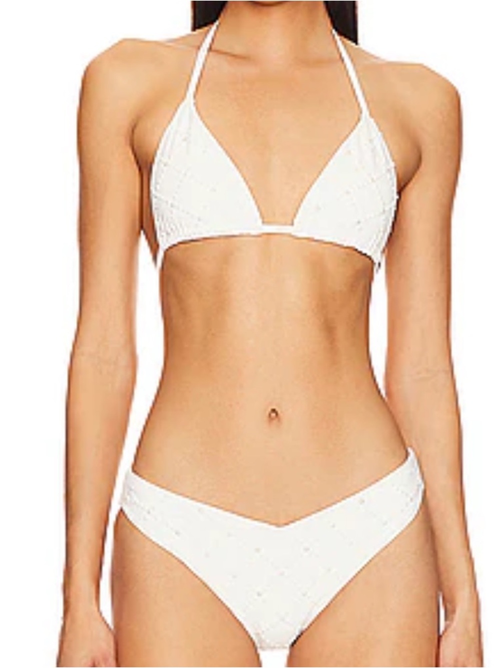 Beach Riot Winona bikini set in Ivory Pearl NWOT